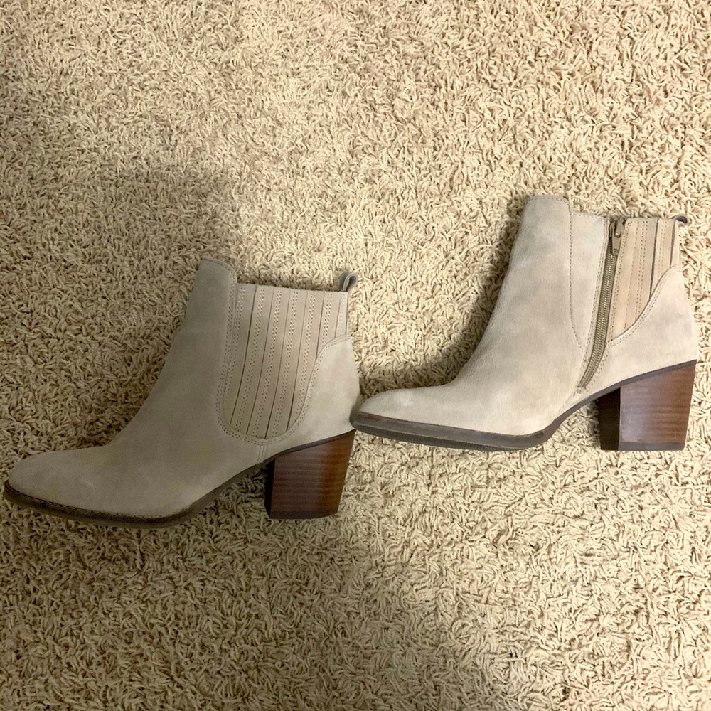 Tan booties